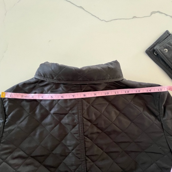 Burberry Black Quilted Belted Jacket w/ Detachable Hood - Fitted Silhouette Sz S - Picture 15 of 16